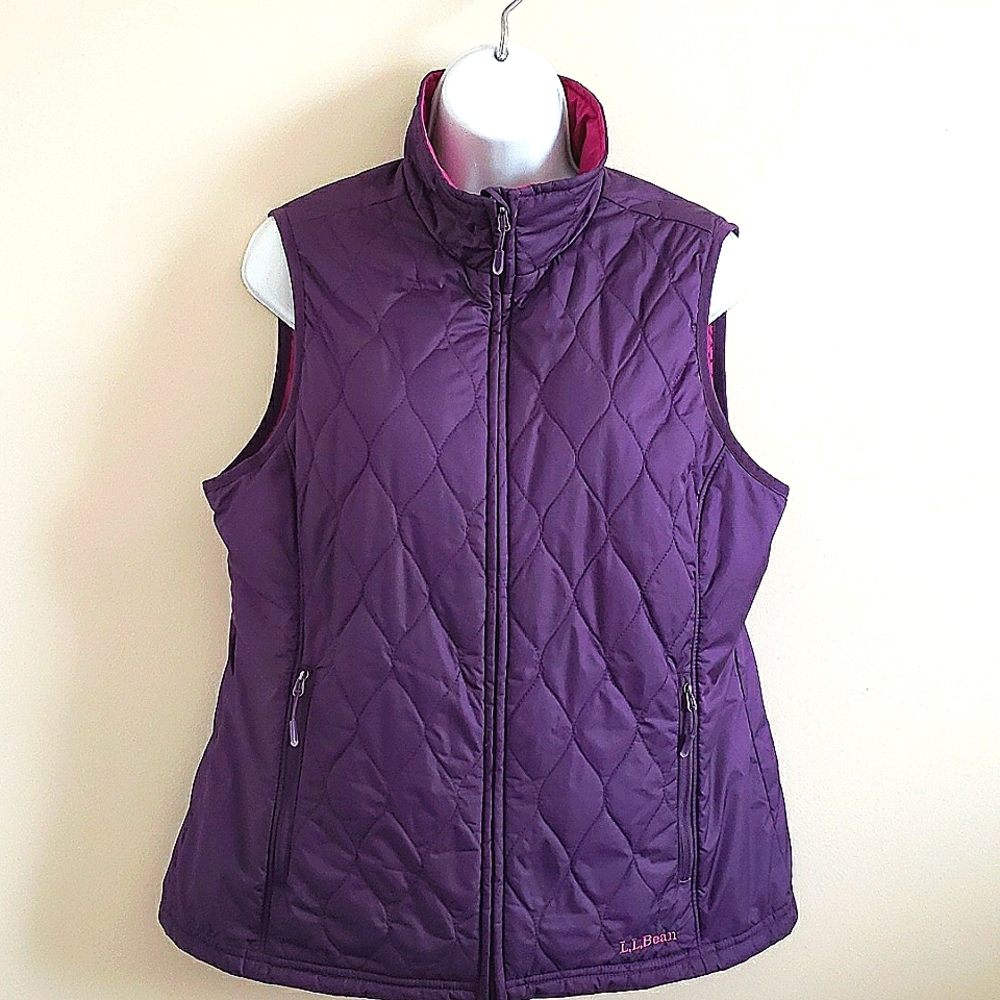 L.L Bean vest reversible